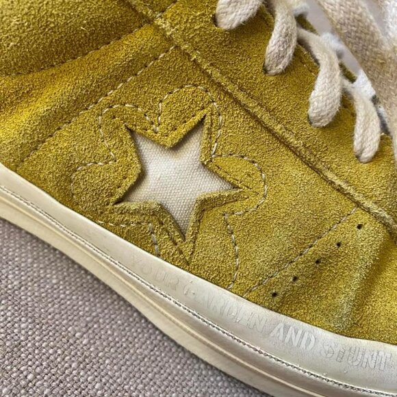 Converse One Star x Golf Le Fleur Sulphur 2017 Unisex Sneaker Mens size 8 Yellow - Picture 12 of 12